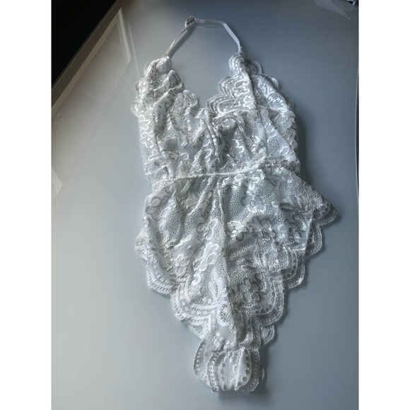 Boutique Intimates Sleepwear Sexy Lace Teddy Lingerie Deep V Plunge Sheer Poshmark